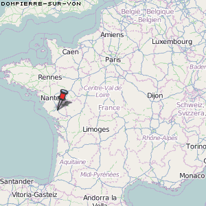 Dompierre-sur-Yon Karte Frankreich