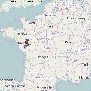 Les Lucs-sur-Boulogne Karte Frankreich