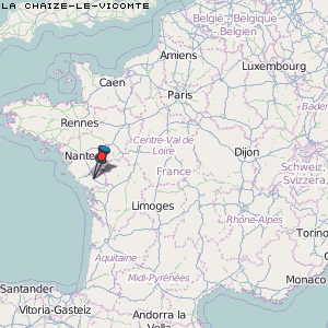 La Chaize-le-Vicomte Karte Frankreich