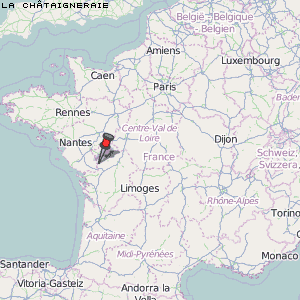 La Châtaigneraie Karte Frankreich