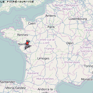Le Poiré-sur-Vie Karte Frankreich