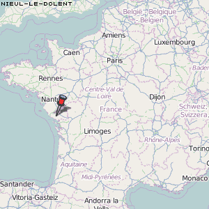 Nieul-le-Dolent Karte Frankreich