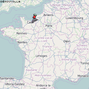 Démouville Karte Frankreich