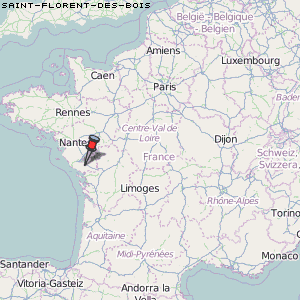 Saint-Florent-des-Bois Karte Frankreich