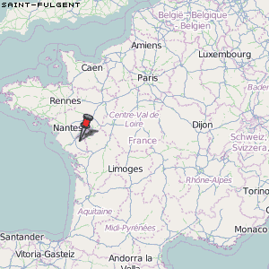 Saint-Fulgent Karte Frankreich