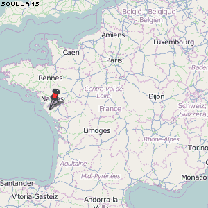 Soullans Karte Frankreich