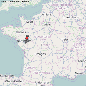 Treize-Septiers Karte Frankreich