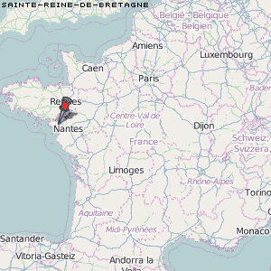 Sainte-Reine-de-Bretagne Karte Frankreich