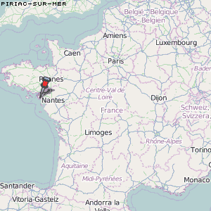 Piriac-sur-Mer Karte Frankreich
