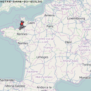 Notre-Dame-du-Guildo Karte Frankreich