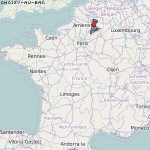 Choisy-au-Bac Karte Frankreich