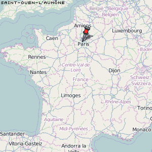 Saint-Ouen-l'Aumône Karte Frankreich