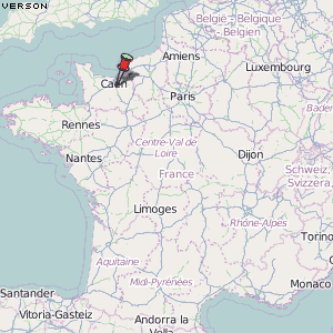 Verson Karte Frankreich