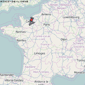 Athis-de-l'Orne Karte Frankreich