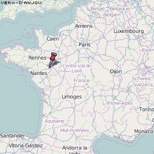 Vern-d'Anjou Karte Frankreich