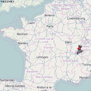 Troinex Karte Frankreich