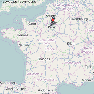 Neuville-sur-Oise Karte Frankreich