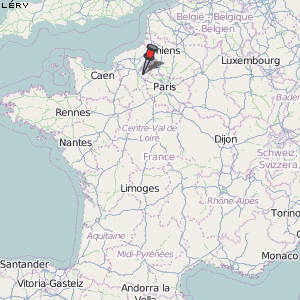 Léry Karte Frankreich