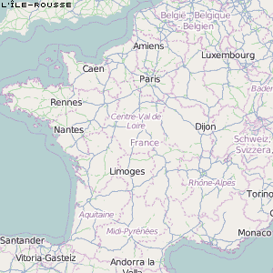 L'Île-Rousse Karte Frankreich