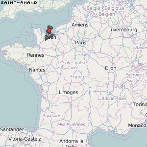 Saint-Amand Karte Frankreich