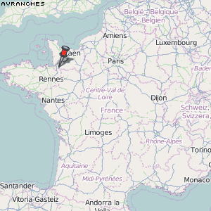 Avranches Karte Frankreich
