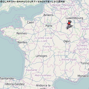 Éclaron-Braucourt-Sainte-Livière Karte Frankreich