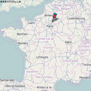Brenouille Karte Frankreich