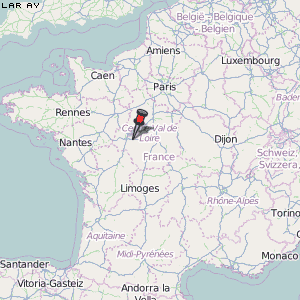 Larçay Karte Frankreich