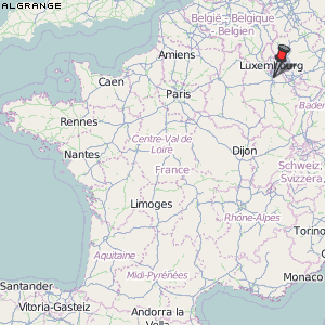 Algrange Karte Frankreich