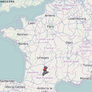 Moissac Karte Frankreich