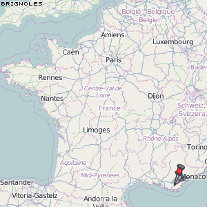 Brignoles Karte Frankreich