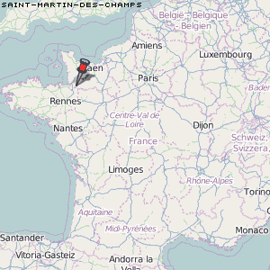 Saint-Martin-des-Champs Karte Frankreich