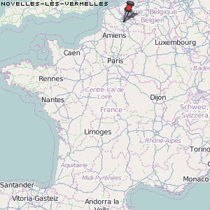Noyelles-lès-Vermelles Karte Frankreich