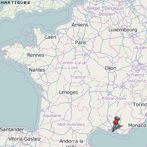 Martigues Karte Frankreich