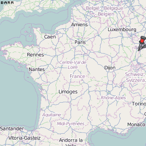Barr Karte Frankreich