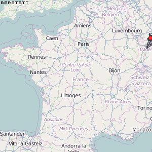 Berstett Karte Frankreich