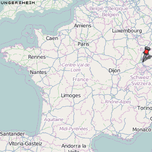 Ungersheim Karte Frankreich