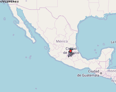 Colorines Karte Mexiko