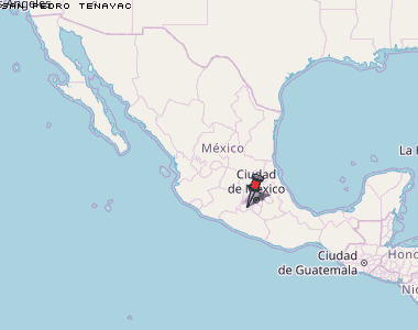 San Pedro Tenayac Karte Mexiko