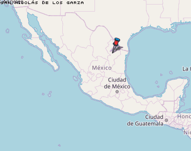 San Nicolás de los Garza Karte Mexiko
