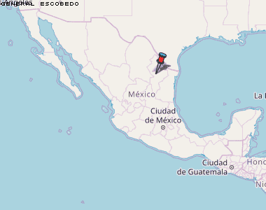 General Escobedo Karte Mexiko