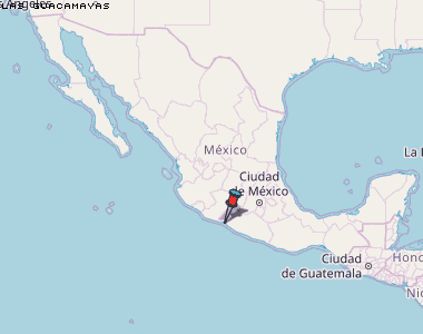 Las Guacamayas Karte Mexiko