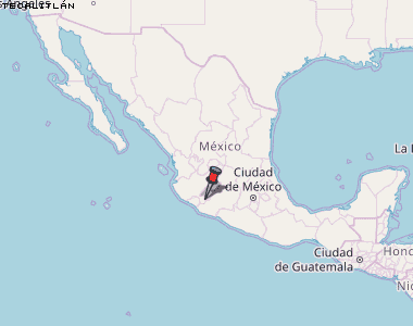 Tecalitlán Karte Mexiko