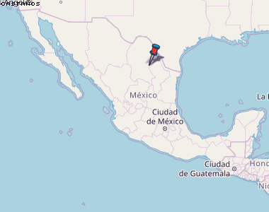 Castaños Karte Mexiko