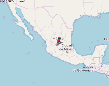 Teocaltitche Karte Mexiko