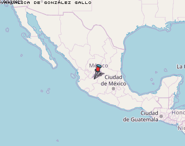 Yahualica de González Gallo Karte Mexiko