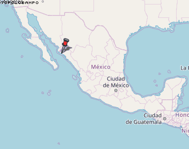 Topolobampo Karte Mexiko