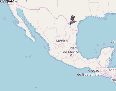 Colombia Karte Mexiko
