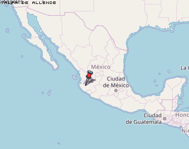 Talpa de Allende Karte Mexiko