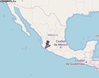 Cihuatlán Karte Mexiko